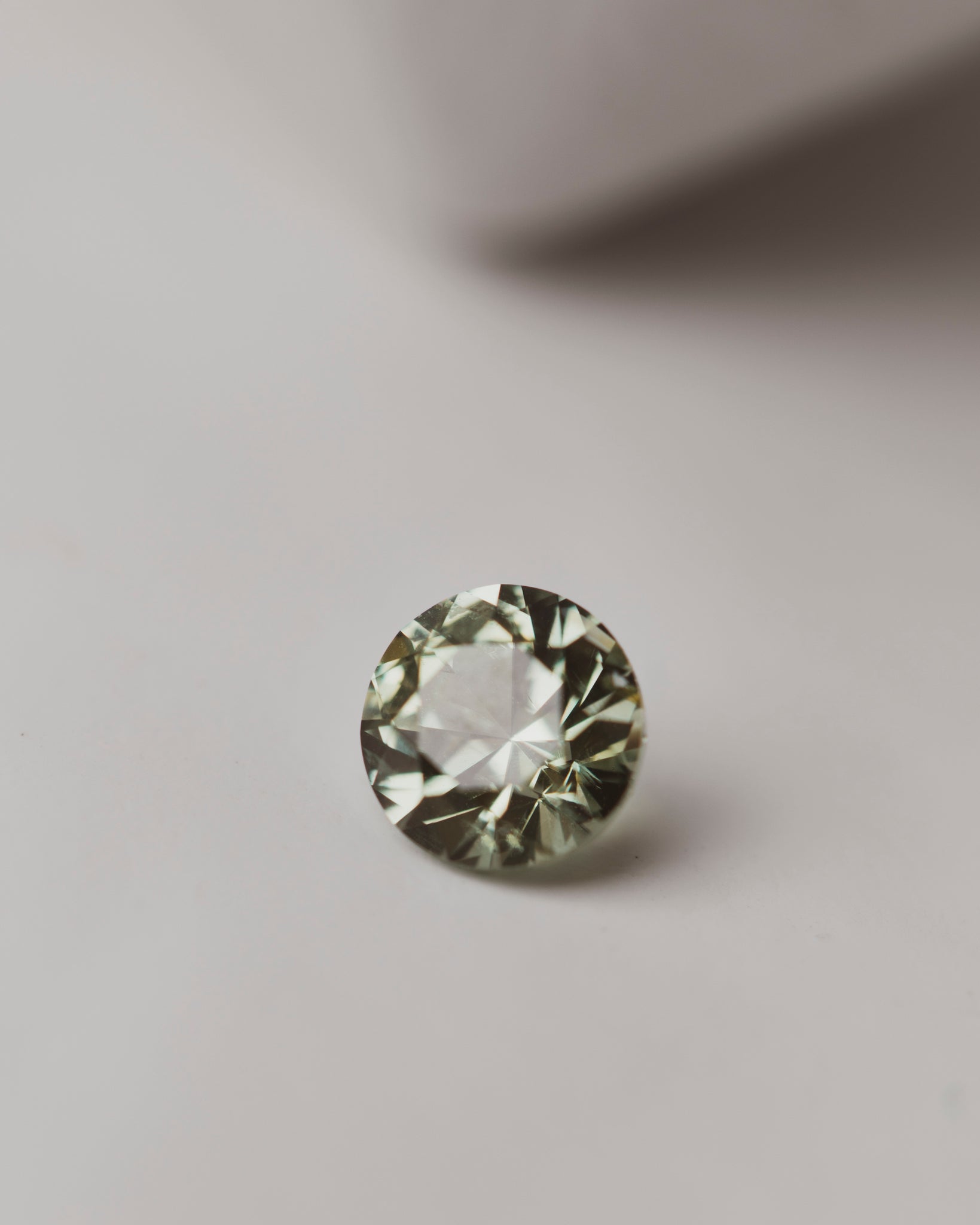 0.67 carat Round Green Sapphire