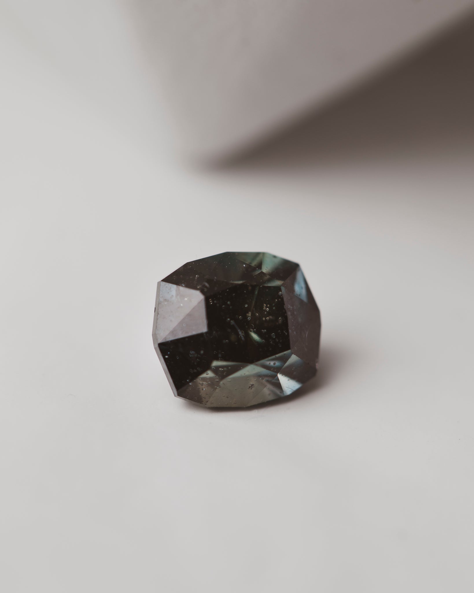 2.4 carat Midnight Cushion Cut Sapphire