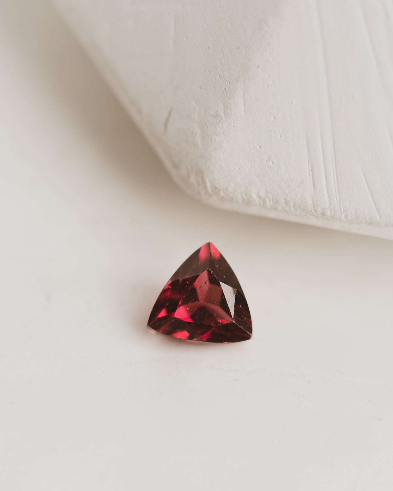 0.67 carat Ruby Trillion