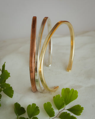 Copper, Sterling Silver or 14K Gold tiny cuff