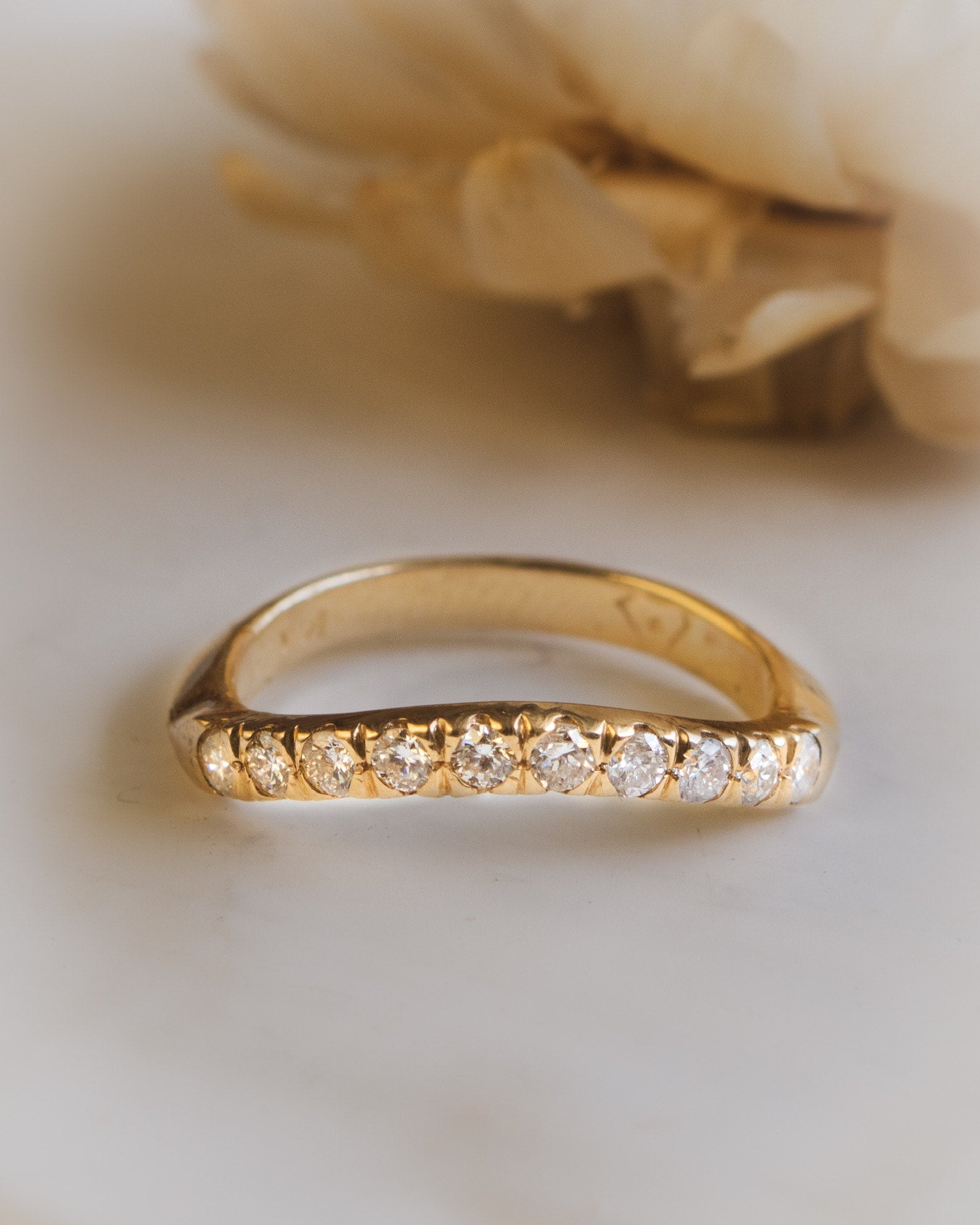 Contoured Diamond Band|Dillon Rose Fine Custom Jewelry